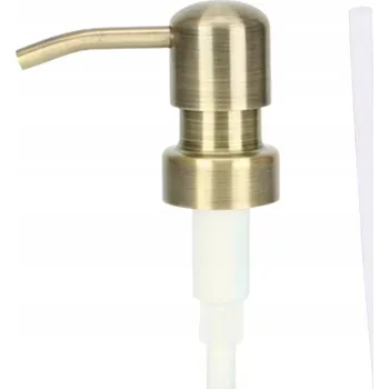Pumpička s trubičkou k dávkovači tekutého mýdla, zlatá ocel ocel kartáčovaná
