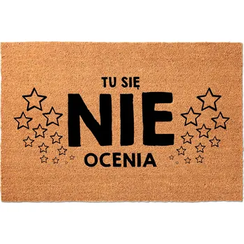 Rohožka KOKOSOVÁ VSTUPNÍ ROHOŽKA PŘED DVEŘE 40X60 VTIPNÁ | TADY SE NESOUDÍ