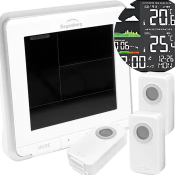 Meteostanice METEO STANICE TEPLOMĚR BUDÍK BEZDRÁTOVÁ ČIDLA BEZDRÁTOVÁ METEOSTANICE