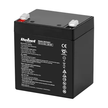 Záložní baterie Rebel BAT0407 12V 5Ah