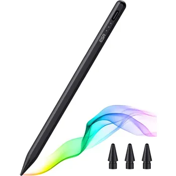 ESR - Stylus Pen (6C00107) - pro iPad, magnetický nástavec, Bluetooth, Type-C, odmítání dlaně, citlivost na náklon - černý