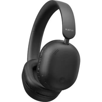 Sluchátka Havit - Bezdrátová sluchátka (H602BT) - BLE V5.4, AUX, ovládání tlačítky, Hi'Res Audio, mikrofon, celodenní baterie, 300mAh - černá