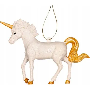 Vánoční dekorace Závěsná ozdoba vánoční vánoční koule tvarovka na vánoční stromeček jednorožec kůň