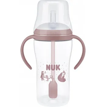 Kojenecká láhev NUK Kojenecká láhev Perfect Match na učení s brčkem Bear 260 ml