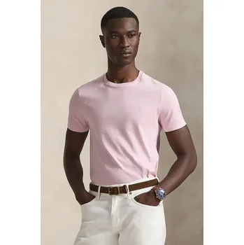 Pánská móda Bavlněné tričko Polo Ralph Lauren 710671438 růžová 30B, vel. XXL