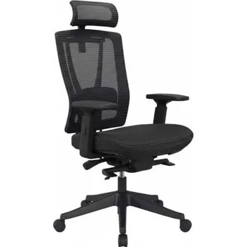 Ergonomická kancelářská židle BS14B-Air, ze síťoviny, černá - B FLEXISPOT