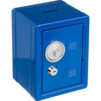 Pokladnička Mini bankovní trezor Modrá