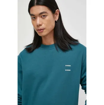 Dámská mikina Bavlněná mikina Samsoe Samsoe JOEL M22300127 tyrkysová 66M, vel. XL