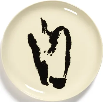 Talíř Serax, Snídaňové talíře Feast Pepper, 22,5 cm, bílo-černé, 2 ks - Formadore