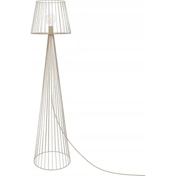 Stojací lampa Stojací lampa Kaja LIVIA E27 60 W, béžová a hnědá