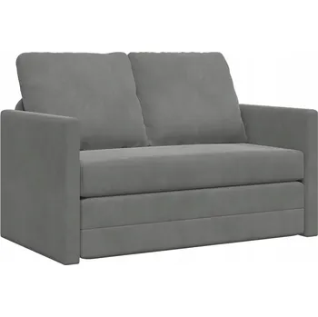 Pohovka Podlahová pohovka futon 2 v 1, tmavě šedá, rozměry 122 x 70 x 55 cm