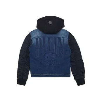 Pánské oblečení PHILIPP PLEIN Jeansová bunda 28129 Světle modrá Comfort Fit 10