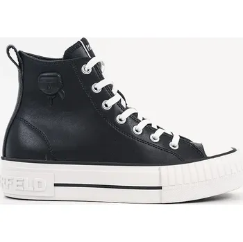 Pánské tenisky Kožené kecky Karl Lagerfeld KAMPUS MAX NFT KL60456.000 černá 99X, EUR 41