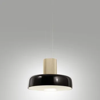 Fabas luce Fabas Lunar, černé závěsné svítidlo, 1x26W LED 3CCT 2700/3000/4000K krokové stmívání, prům. 42cm