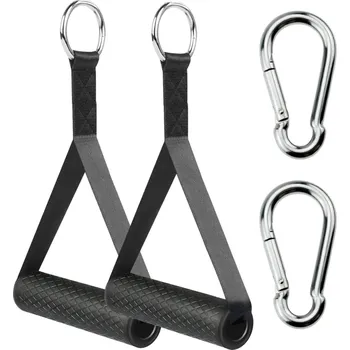 REVITY Gumové úchyty ke kladce - sada 2 ks s karabinami ČERNÁ