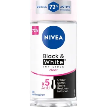 Nivea Invisible Clear antiperspirant roll-on pro ženy 50 ml