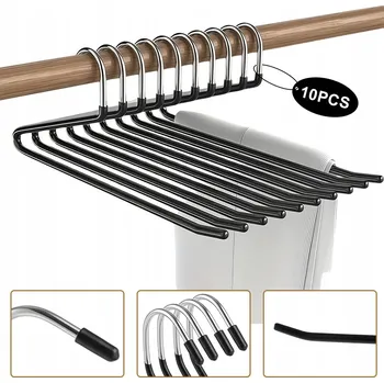 Věšák VĚŠÁK NA KALHOTY, PROTISKLUZOVÝ, NA OBLEČENÍ, KE KALHOTÁM, ŠÁLY, RUČNÍKY