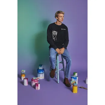 Pánské tričko Bavlněné tričko s dlouhým rukávem Medicine RS26-BUM201 šedá 90X, vel. M