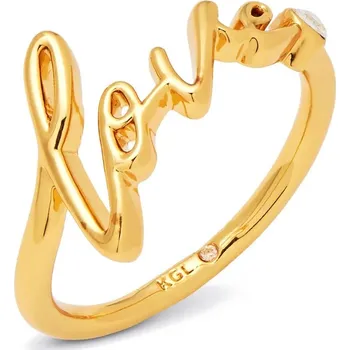 Prsten Prstýnek Kurt Geiger London 5418361429 zlatá GLD, vel. S/M