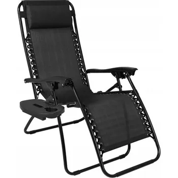 Lehátko Konsimo / nosnost 110 kg / černá