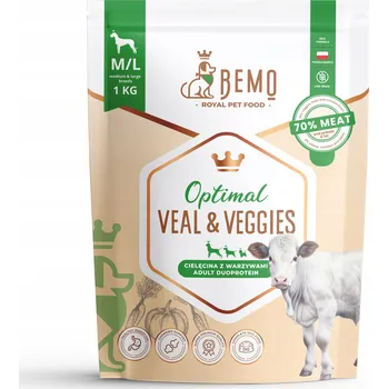 Krmivo pro psa Krmivo pro psy BEMO OPTIMAL 1 kg telecí krůta zelenina velkých plemen