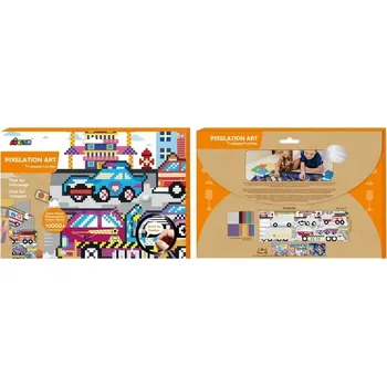 Obraz Sada mozaiky z pixelů samolepky s motivem dopravy Avenir