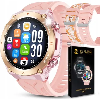 Hodinky JG Smart Dámské JGR 01 GPS Smart Watch Menu pl růžové