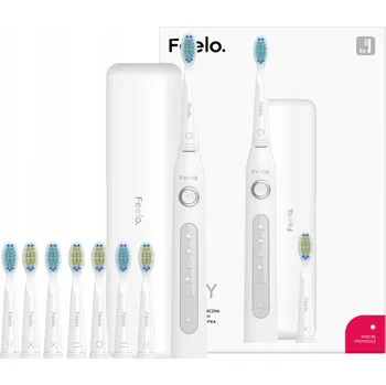 Elektrický zubní kartáček Elektrický zubní kartáček pro děti 7+ FEELO EASY 8 náhradních hlavic