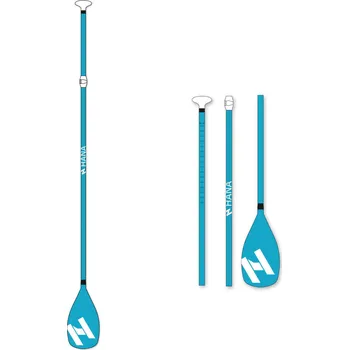 HANA OUTDOORS Třídílné nastavitelné pádlo na paddleboarding BÍLÁ|MODRÁ
