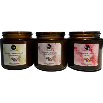 Svíčka Sojová vonná svíčka Sada vůní KaWilamowski 4 ks