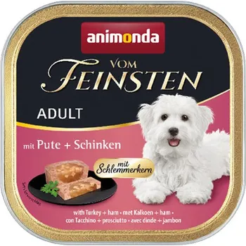 Krmivo pro psa Animonda Vom Feinsten Adult - Krůtí plněné šunkou 150g