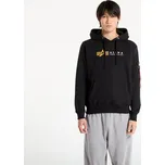 Mikina Alpha Industries Alpha Label Hoodie Black M