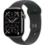 Apple Watch Series 11 GPS + Cellular 42mm Slate Titanium Case with Black Sport Band - S/M