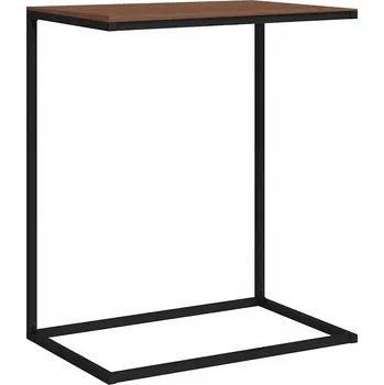 Konferenční stolek Stolek C 55 x 35 x 66 cm černý z dřevotřísky a železa