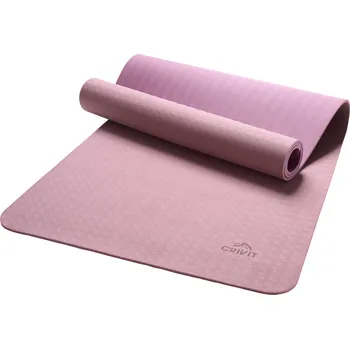 podložka na cvičení CRIVIT Podložka na jógu, 173 x 58 cm (růžová)
