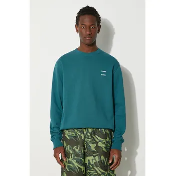 Dámská mikina Bavlněná mikina Samsoe Samsoe JOEL, L, tyrkysová, 66M