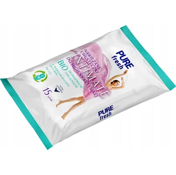Intimní hygienický prostředek PURE FRESH VLHČENÉ UBROUSKY PRO INTIMNÍ HYGIENU 15 ks