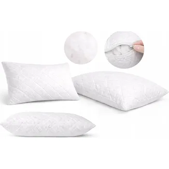 Polštář Polštář prošívaná 40x80 cm ANTIALERGICKÝ + ZIP Zdravý spánek