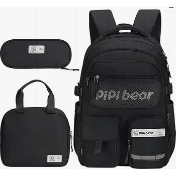 Školní batoh Sada: školní batoh, penál, svačinový box, aktovka, lehký, pudrová růžová