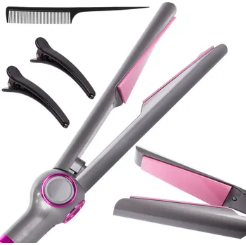 Žehlička na vlasy Verk Group Keramická žehlička na vlasy 2v1 lcd