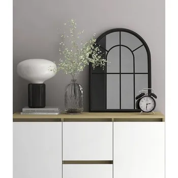 Zrcadlo vidaXL Zrcadlo 60 x 45 cm železo do interiéru [3093515] Barva: Černá