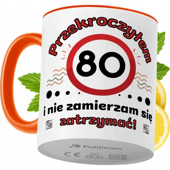 Hrnek Polidraw Hrnek Polidraw Narozeniny80 keramika 330 ml