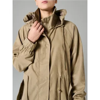 Dámský kabát Sinsay - Parka s kapucí a stahováním v pase - zelená - 369HC-70X - 369HC-70X-XS