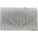 Třpytivé dámské psaníčko Michelle Moon Florida, stříbrné