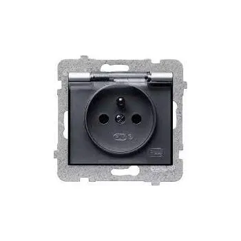 Elektrická zásuvka Elektrická Zásuvka zásuvka nástěnná Polmark stříbrná