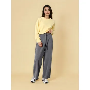 Sinsay - Látkové kalhoty se širokou nohavicí - šedá - 881GZ-90M - 881GZ-90M-XXL