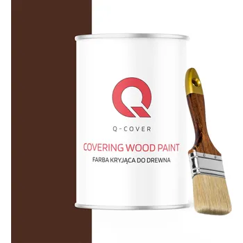 barva a nátěr na dřevo BARVA NA DŘEVO PRO RENOVACI DVEŘÍ RAL 8016 TEPLÁ HNĚDÁ LESKLÁ 1L