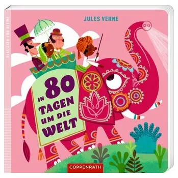 První čtění In 80 Tagen um die Welt - Jules Verne [DE] (2024, Formát desky, Coppenrath F)