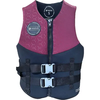 Pánská bunda HANA OUTDOORS Neoprenová plovací vesta na vodní sporty L ČERNÁ|ČERVENÁ