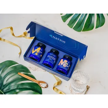 Doplněk stravy Natios Dárkový balíček Hořčíky pro celou rodinu